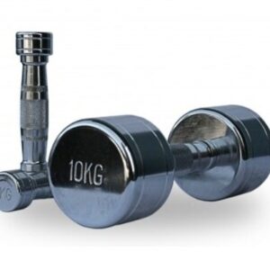Гантельный ряд D-04, 1-10кг хромированный (10 пар)