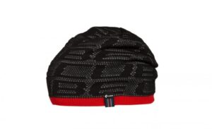 11643 shapka cube beanie logo anthracite red