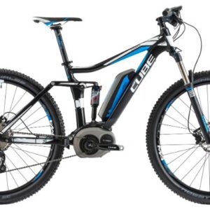 Велосипед CUBE STEREO 120 HYBRID (2014), black?n?white?n?blue