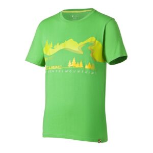 Футболка CUBE T-SHIRT FICHTELMOUNTAINS green/yellow