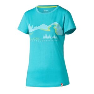 Футболка женская CUBE WLS T-Shirt Fichelmountains turquoise