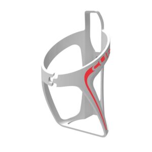 Флягодержатель CUBE HPP BOTTLE CAGE  glossy white/red