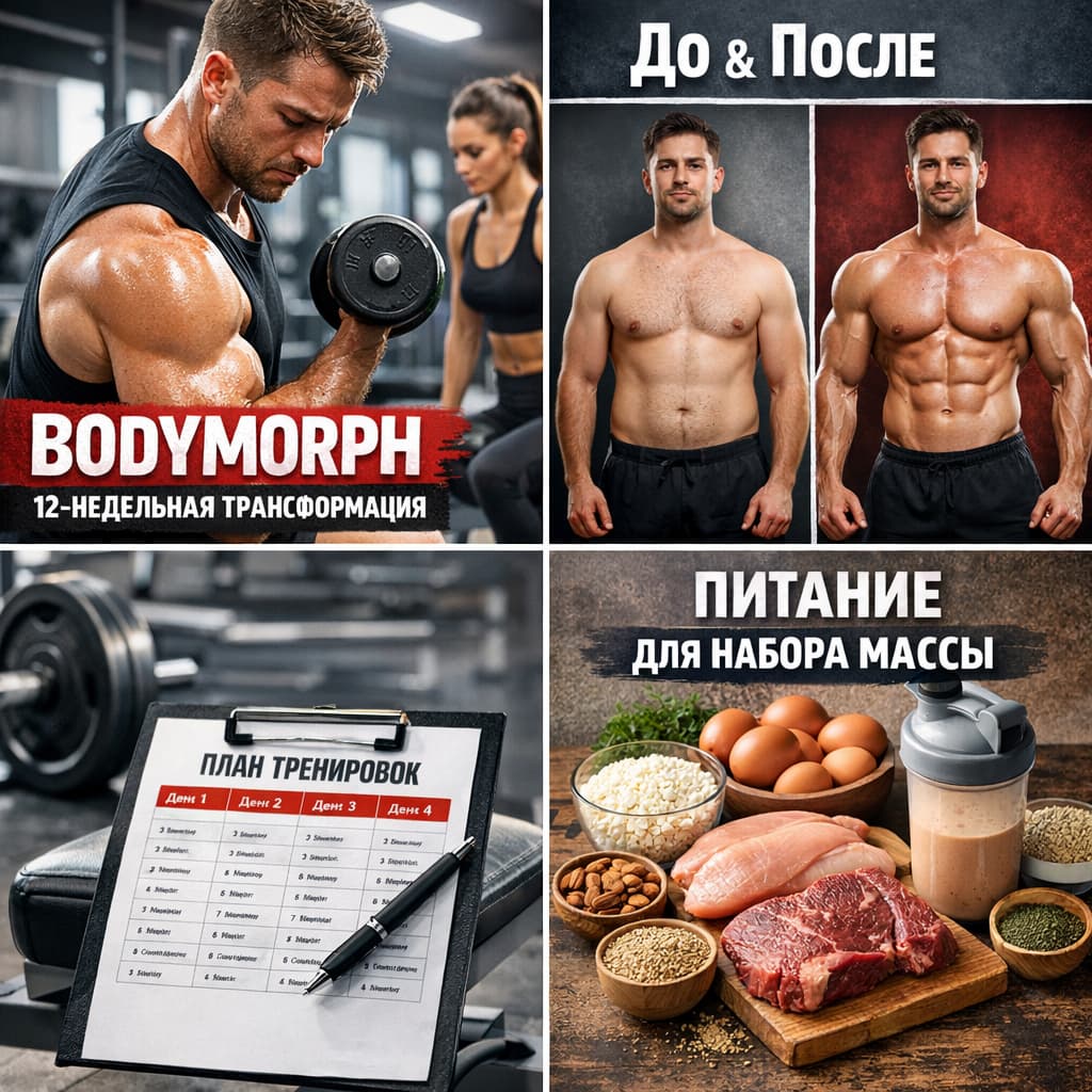BodyMorph: 12-недельная тренировка трансформации, которая поможет вам нарастить мышечную массу