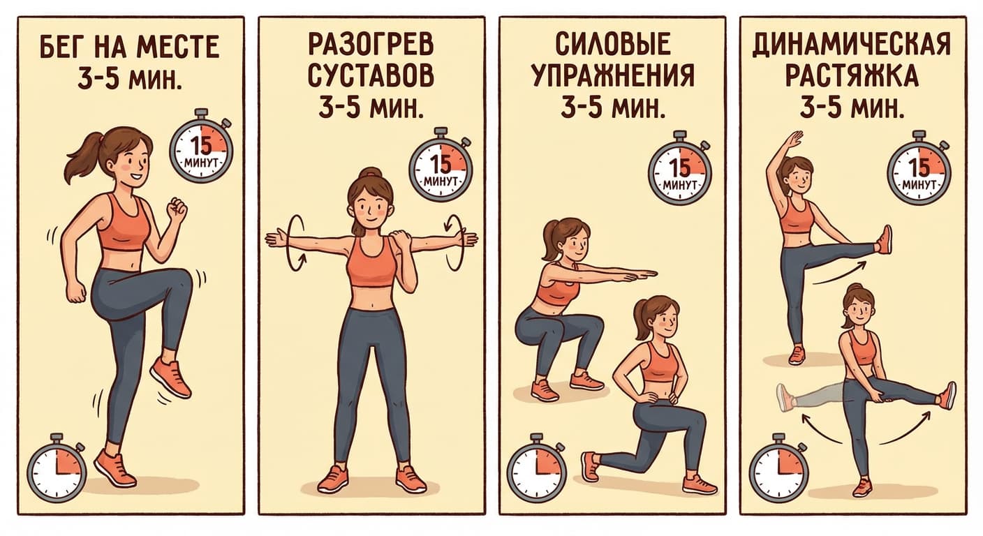 Лучшие 15-минутные разминки перед тренировкой: мнение экспертов